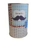 Lata con abre fácil con productos gourmet para regalo hombre