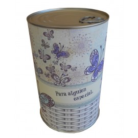 Lata con abre fácil con productos gourmet para regalo mujer 2