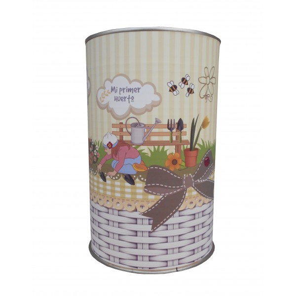 Kit de huerto infantil con semilleros, tierra turba, semillas Menta, Cilantro y marcaje de semilleros