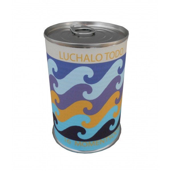 Calcetín azul marino olas con frases