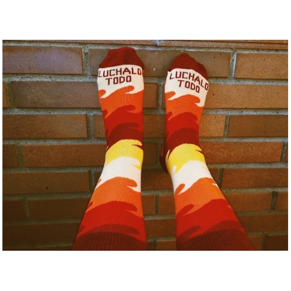 Calcetín unisex olas con frase