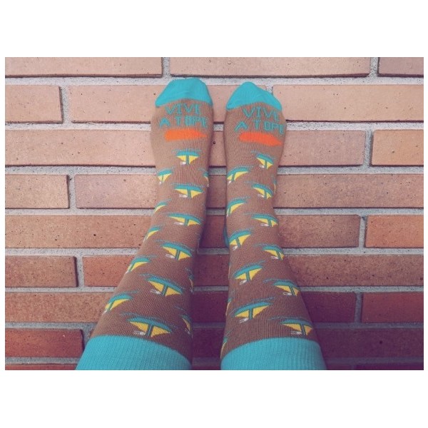 Calcetín velero con frase