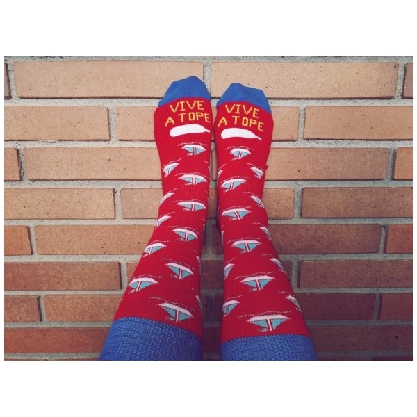 Calcetín barco con frase