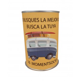 Calcetín Furgoneta con la frase NO BUSQUES LA MEOR OLA, BUSCA LA TUYA 2