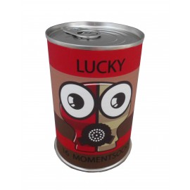 Calcetín tonos marrones con la frase LUCKY 2