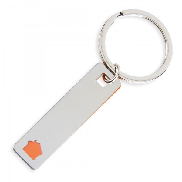 Llavero silueta casa en lata