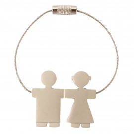 Llavero duo niño y niña en lata 2