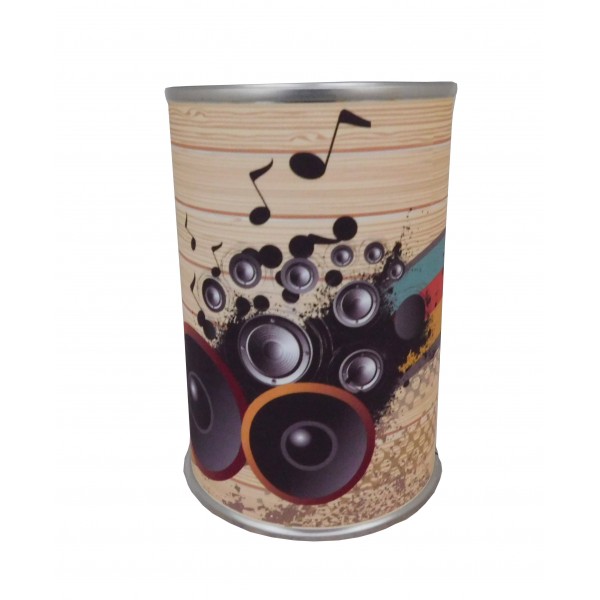 Altavoz Bluetooth de bambú en lata