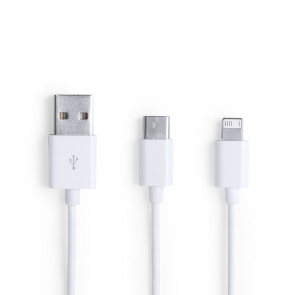 Cargador con llavero en lata