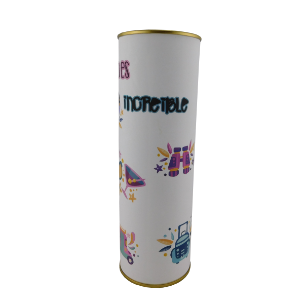 Abanico frase "La Vida es un viaje increible" en lata