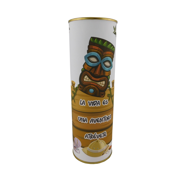 Abanico frase "La Vida es una aventura atrevete" en lata