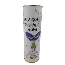 Abanico frase "Deja que la vida fluya" 2