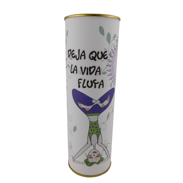 Abanico frase "Deja que la vida fluya"