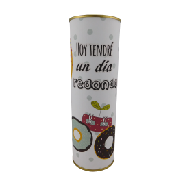 Abanico frase "Hoy tendré un día redondo" en lata 2