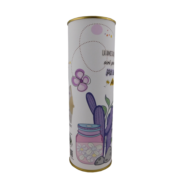 Abanico frase "La amistad que nos une será para siempre ..Mi mejor amiga" en lata