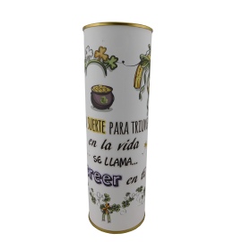 Abanico frase "La suerte para triunfar en la vida  se llama….creer en tí" 2