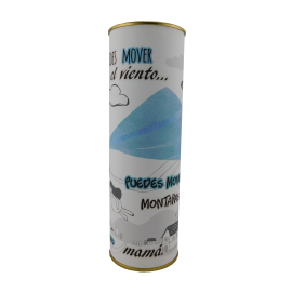 Abanico regalo con la frase "SI PUEDES MOVER el viento….PUEDES MOVER MONTAÑAS…te quiero mamá" 2