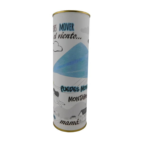 Abanico regalo con la frase "SI PUEDES MOVER el viento….PUEDES MOVER MONTAÑAS…te quiero mamá"