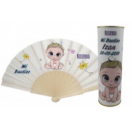 Abanico regalo con la frase ""SI PUEDES MOVER el viento..PUEDES MOVER MONTAÑAS…te quiero mamá" 2