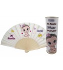Abanico bautizo niña modelo 721 en lata