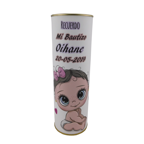 Abanico bautizo niña modelo 721 en lata