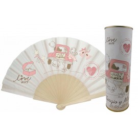 Abanico de boda coche en lata 2