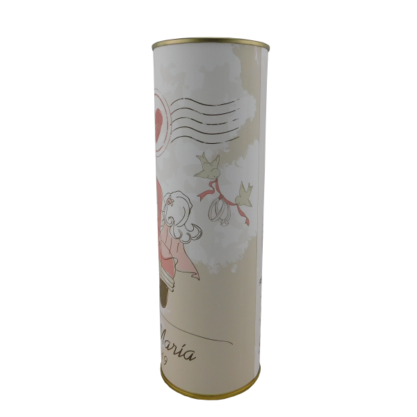 Abanico de boda coche en lata