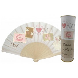 Abanico Boda sello en lata 2