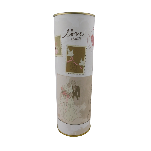 Abanico Boda sello en lata