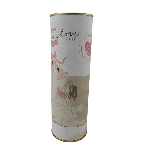 Abanico Boda anillo en lata