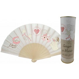Abanico Boda anillo en lata 2