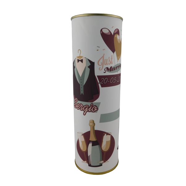 Abanico Boda globos en lata