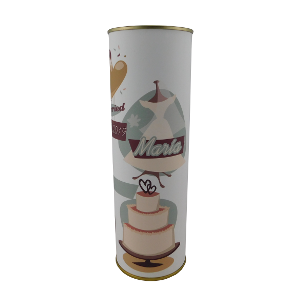 Abanico Boda globos en lata