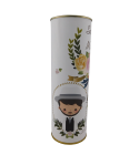 Abanico de bodanovios y rosa en lata
