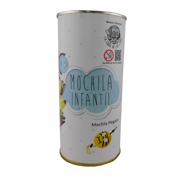 Mochila infantil abeja en lata