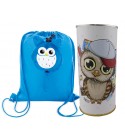 Mochila infantil buho en lata