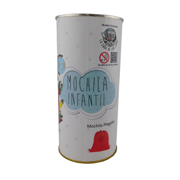 Mochila infantil mariquita en lata