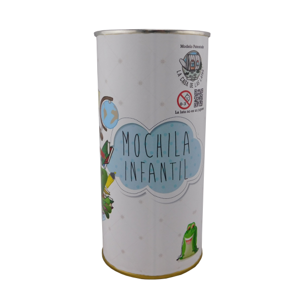 Mochila Rana sonriente en lata