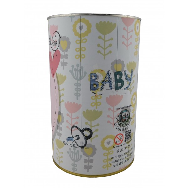 Muñeco Carlos en lata