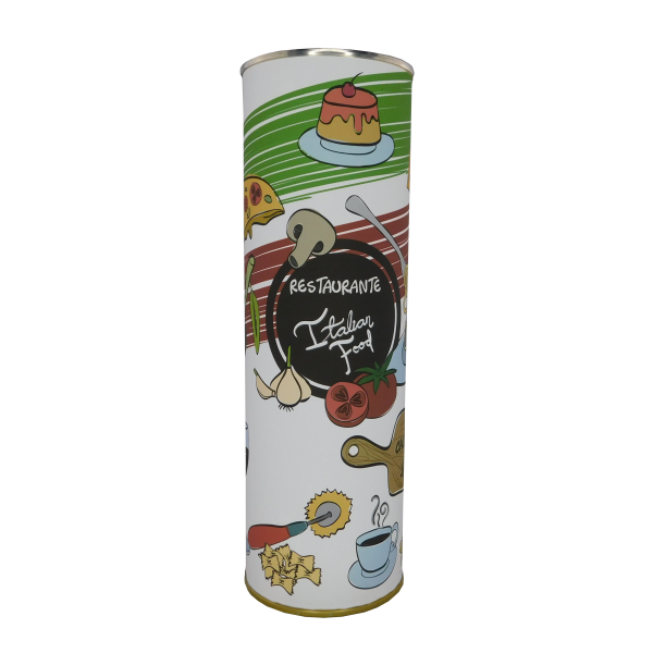 Abanico personalizado para restaurante en lata
