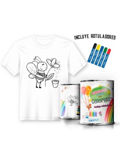 Camiseta de Pintar Infantil Abeja