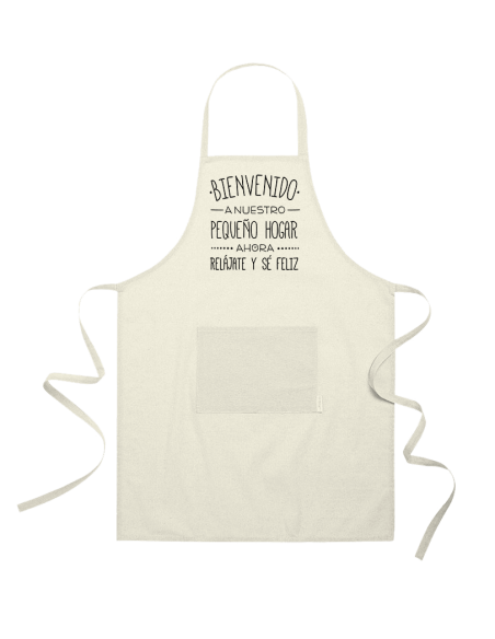 Delantal Personalizado "Bienvenido"