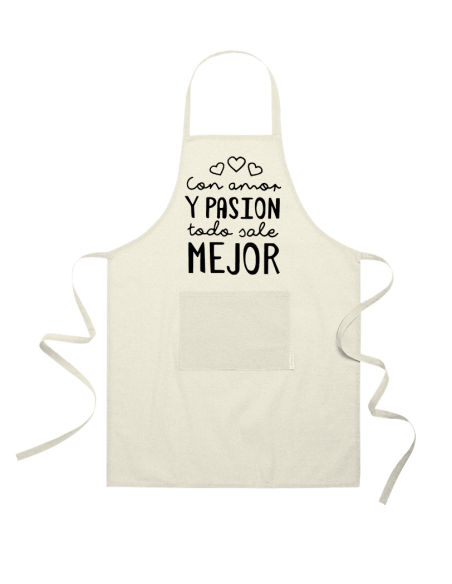 Delantal Personalizado "Con Amor y Pasión..."