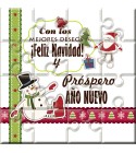 Puzzle Navidad con la frase "Con los mejores Deseos Feliz Navidad y Próspero año nuevo” en lata