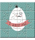 Puzzle huevo con la frase "Te Quiero Papá" en lata