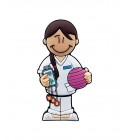 USB Chica fisoterapeuta en lata