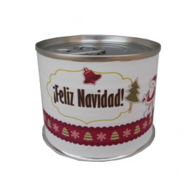 Puzzle Navidad con la frase "Con los mejores Deseos Feliz Navidad y Próspero año nuevo” en lata 2