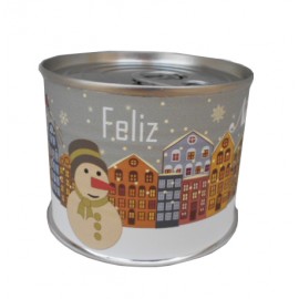 Puzzle Navidad con la frase "Feliz Navidad" en lata 2