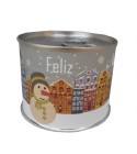 Puzzle Navidad con la frase "Feliz Navidad" en lata