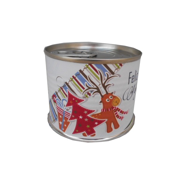 Puzzle Navidad Reno y Árbol en lata